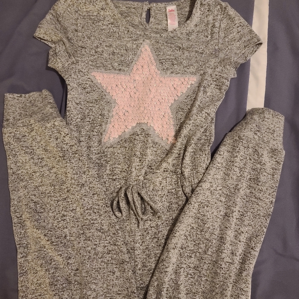Justice sz 7 star jumpsuit